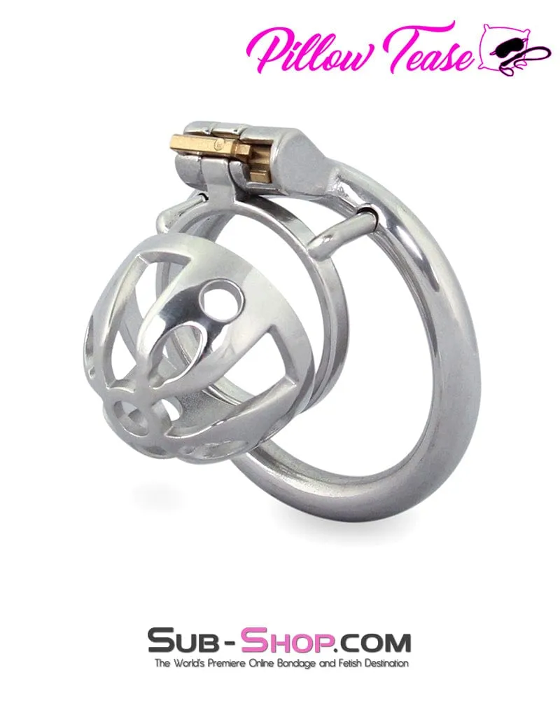 0717M      Mini Basket Steel Cock Cage Chastity Device
