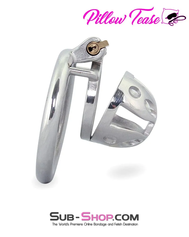 0717M      Mini Basket Steel Cock Cage Chastity Device