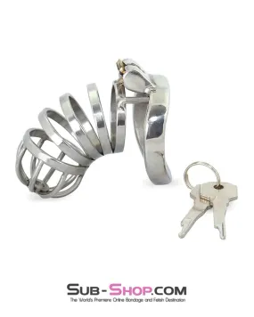 0900RS      Mini Manhood Tease and Torment High Security Steel Locking Male Chastity Device
