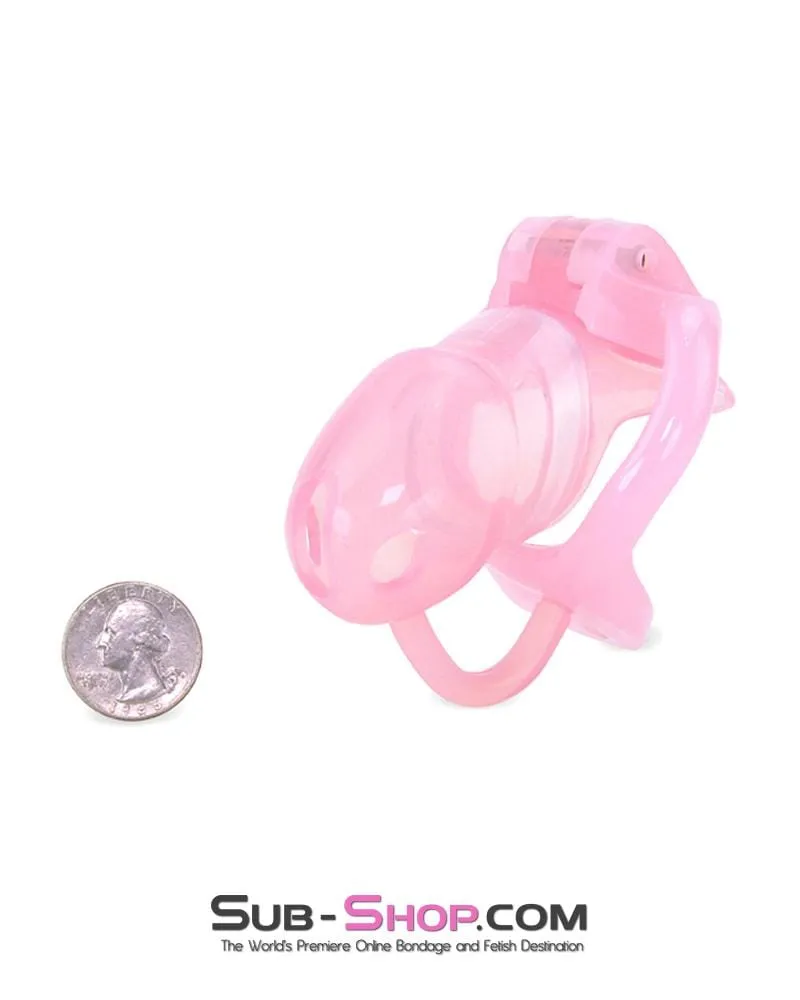 1359AR      Little Sissy Cock Blocker Silicone Locking Male Chastity with Ball Divider - MEGA Deal
