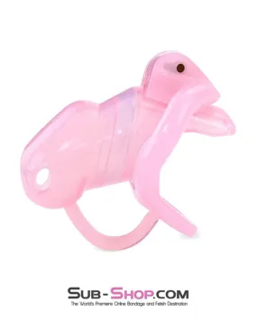 1359AR      Little Sissy Cock Blocker Silicone Locking Male Chastity with Ball Divider - MEGA Deal