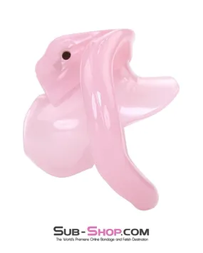 1581AR      Sissy Cuckold Mini Pink High Security Locking Male Chastity - MEGA Deal