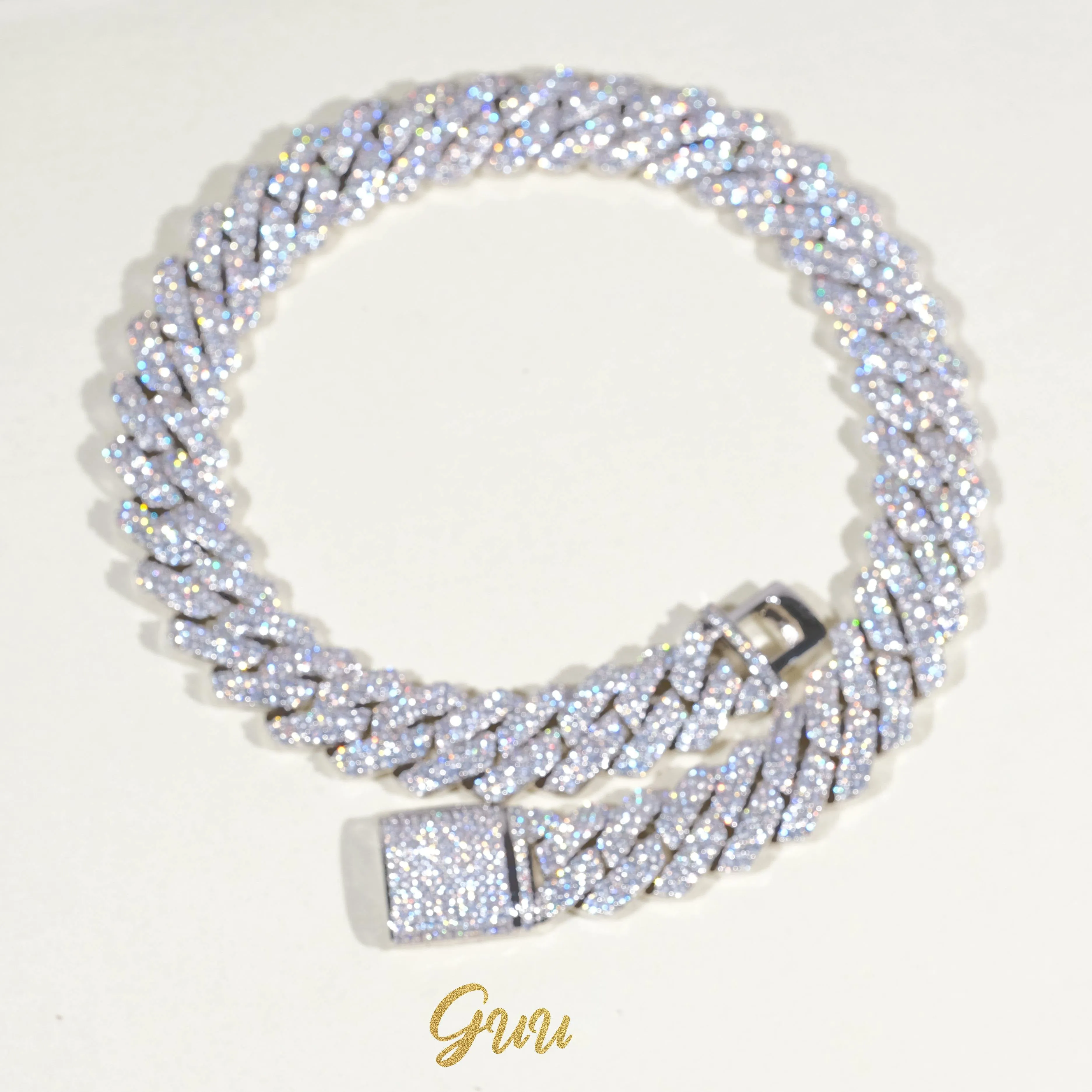 19mm 2-Row Iced Prong Cuban Chain (Reward)