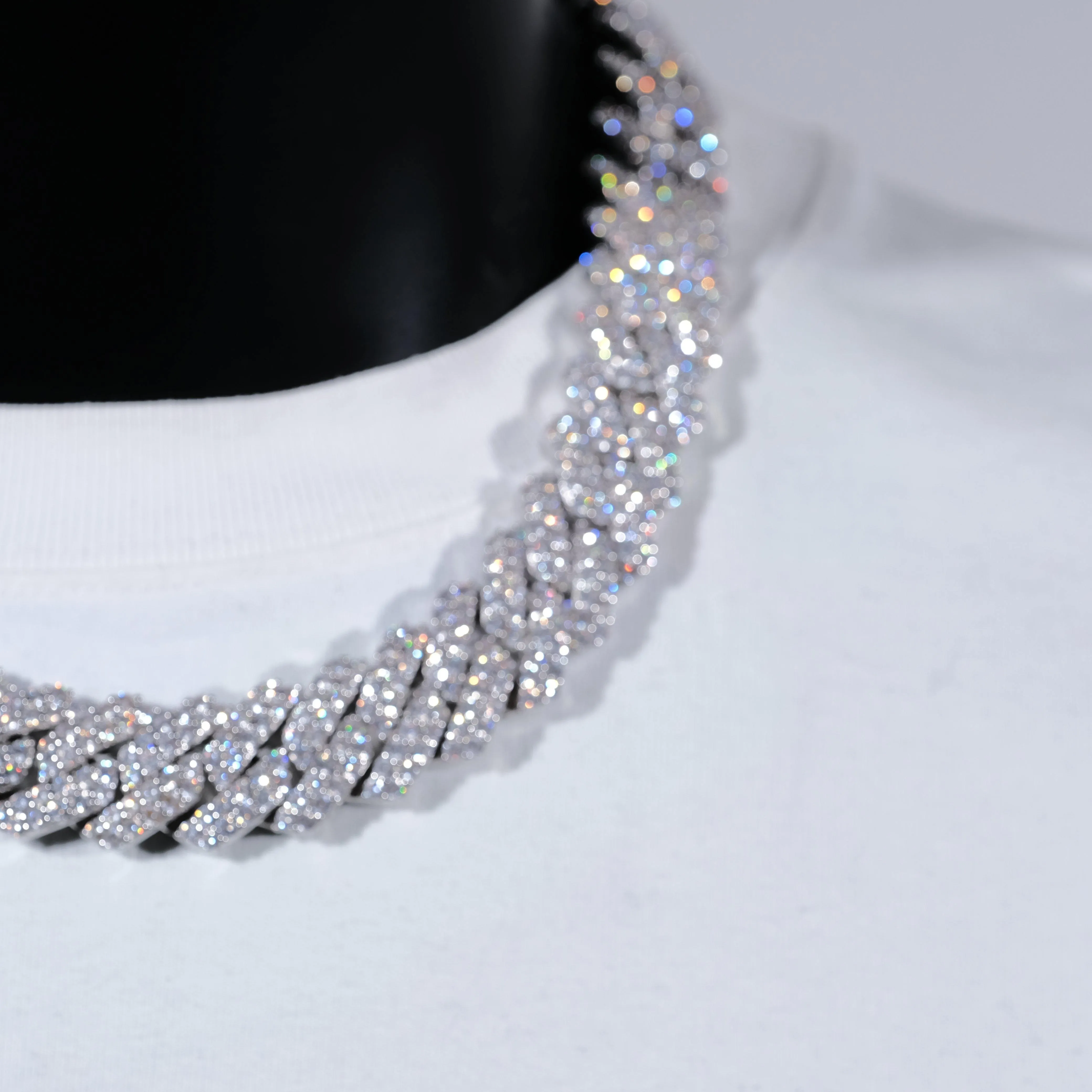 19mm 2-Row Iced Prong Cuban Chain (Reward)
