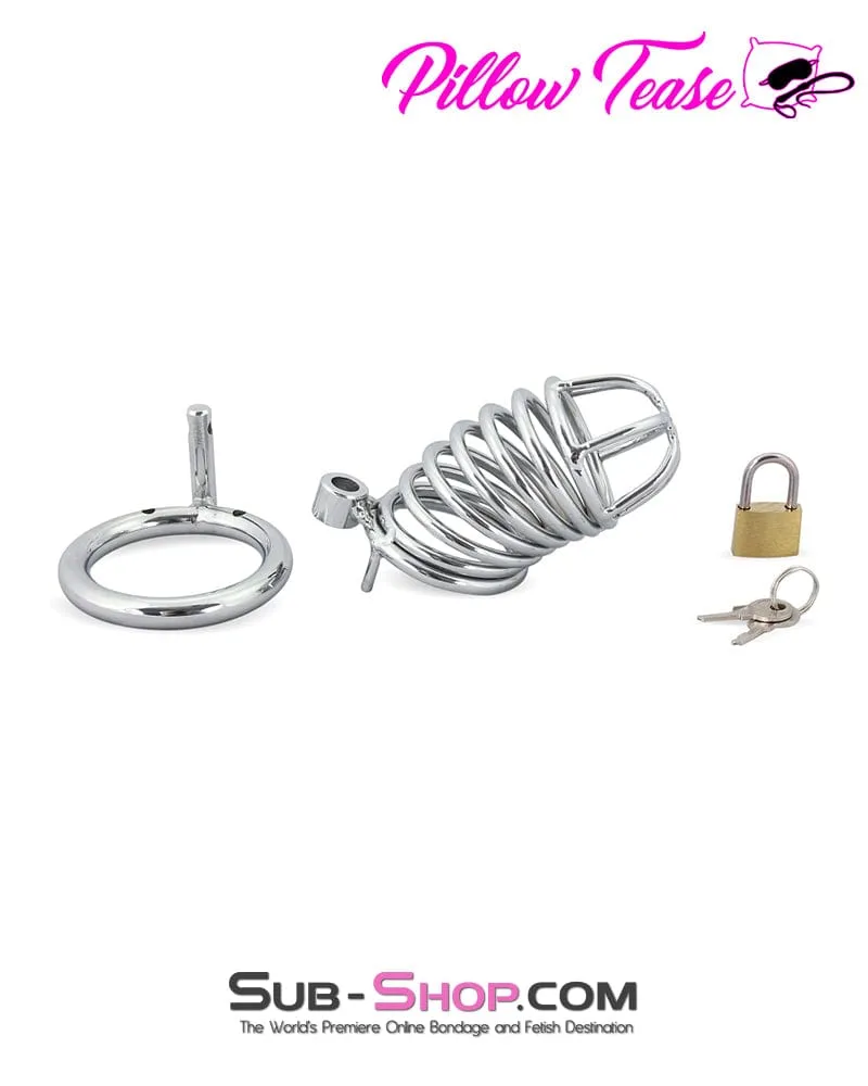3749M      Cock Blocker Locking Steel Tease and Torment Chastity Cock Cage