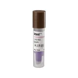 3M Attest Biological Indicator for Steam Sterilizer with Test Pack for Gravity and Vacuum, Brown Cap - Box of 100