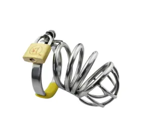 7154AR      Un-Erector Set Locking Steel Male Chastity Device