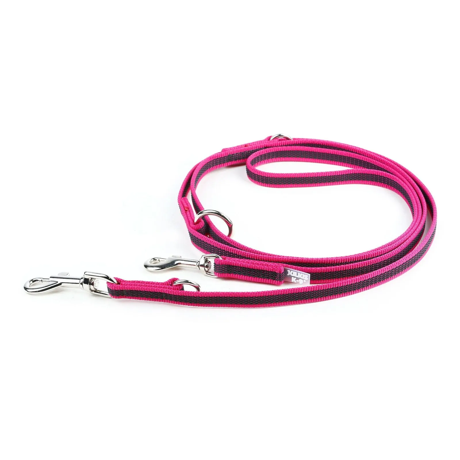 7.2 Foot / 2.2 Meter Double Clasp - Adjustable Length - Super Grip Leash Thin 14mm