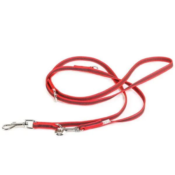 7.2 Foot / 2.2 Meter Double Clasp - Adjustable Length - Super Grip Leash Thin 14mm