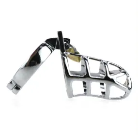 8707HS      Cock Tease Locking Steel Male Chastity Set