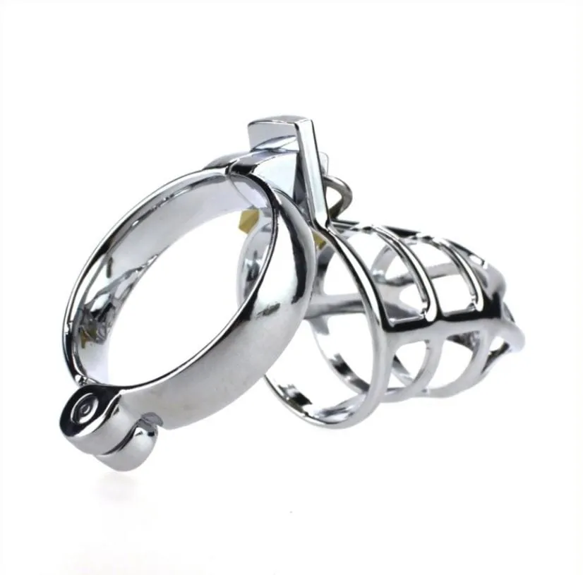 8707HS      Cock Tease Locking Steel Male Chastity Set