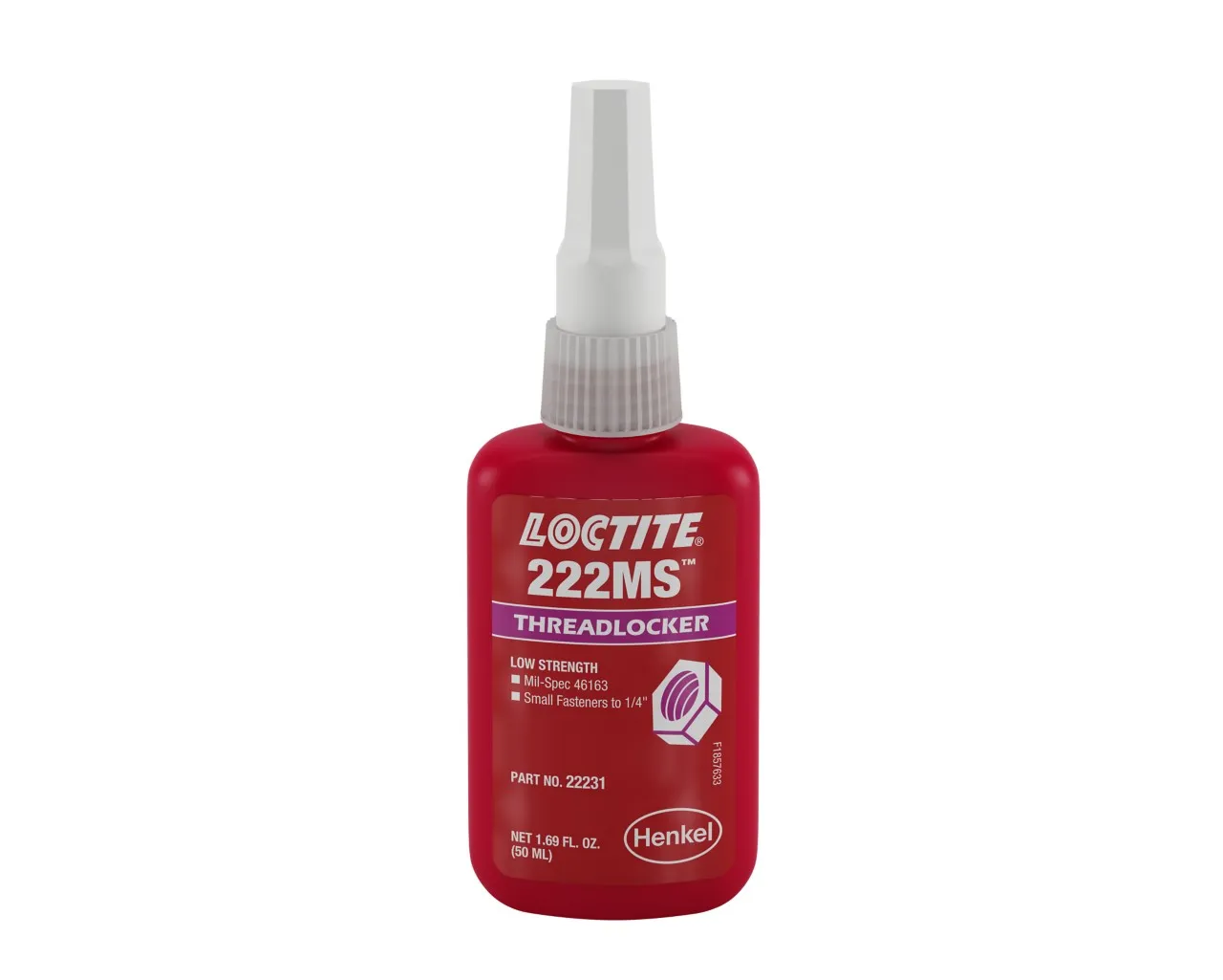 Adhesive - Loctite® 222MS Low Strength Threadlocker, 50ml, 135334