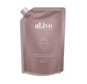 Al.ive 1L Wash Refill Raspberry Blossom and Juniper