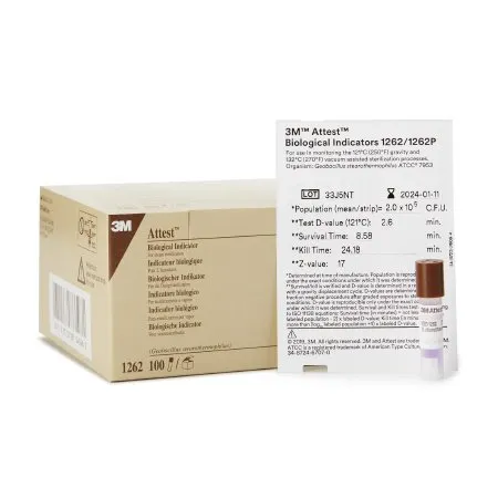 Attest™ Sterilization Biological Indicator Vial Steam - Solventum Corporation  Mfr# 1262