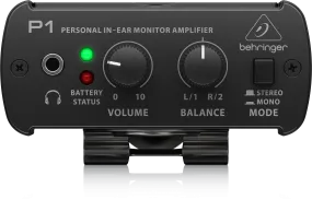Behringer Powerplay P1 Personal In-Ear Monitor Amplifier