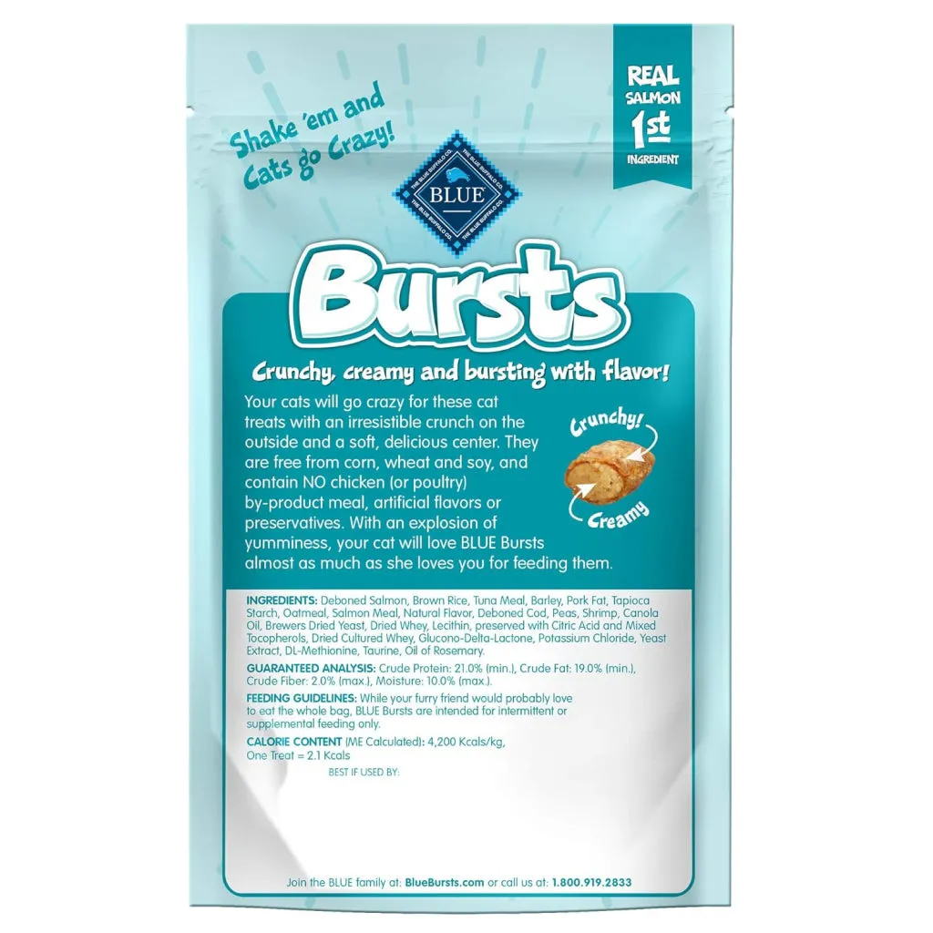Blue Buffalo Bursts Crunch & Creamy Savory Seafood Treats For Cats (2 oz)