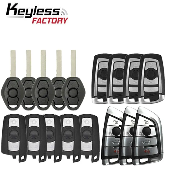 BMW Remotes Bundle - Variety of Remote Head and Smart Keys  for EWS, CAS 3-4  & FEM/BDC