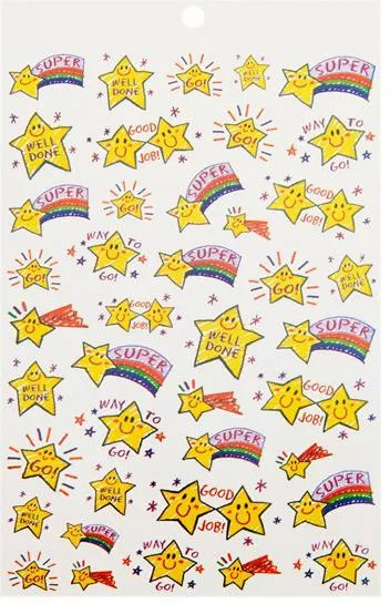 Book 700  Teachers Reward Stickers 4 Assorted Styles