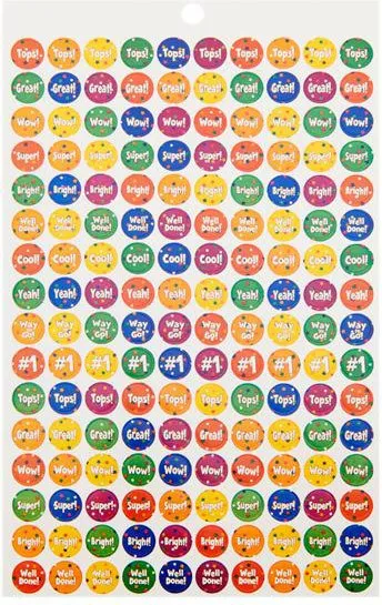Book 700  Teachers Reward Stickers 4 Assorted Styles
