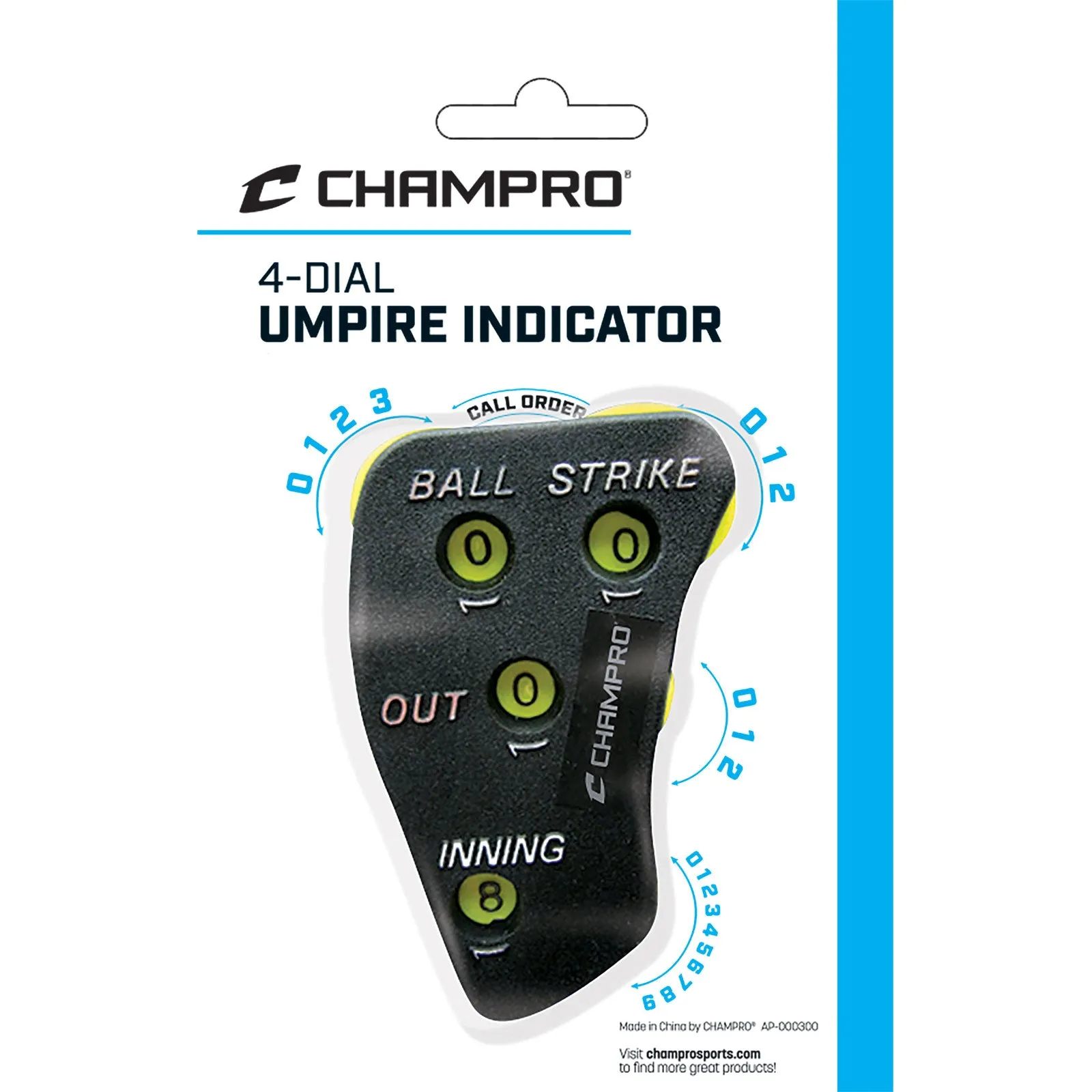 Champro Baseball 4-Dial Umpire Indicator