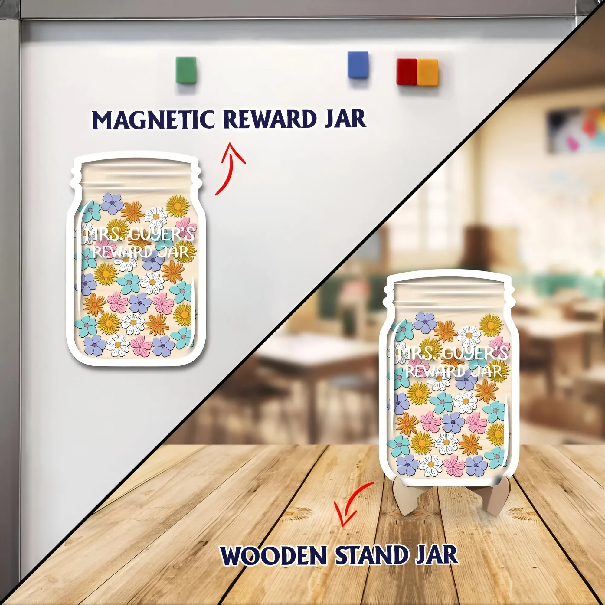 Custom Reward Jar For Kids, Personalized Reward Jar With Tokens Classroom Teacher Jar, Good Behavior Jar, Kindness Jar, Kids Behavior Jar rejar rejar1