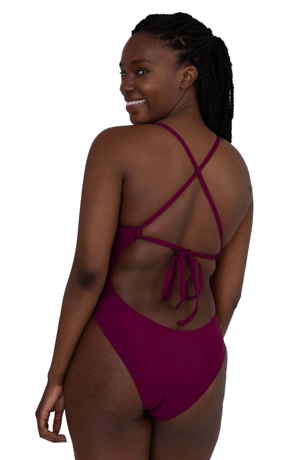 Dayno 3 Swim Onesie - Cabernet