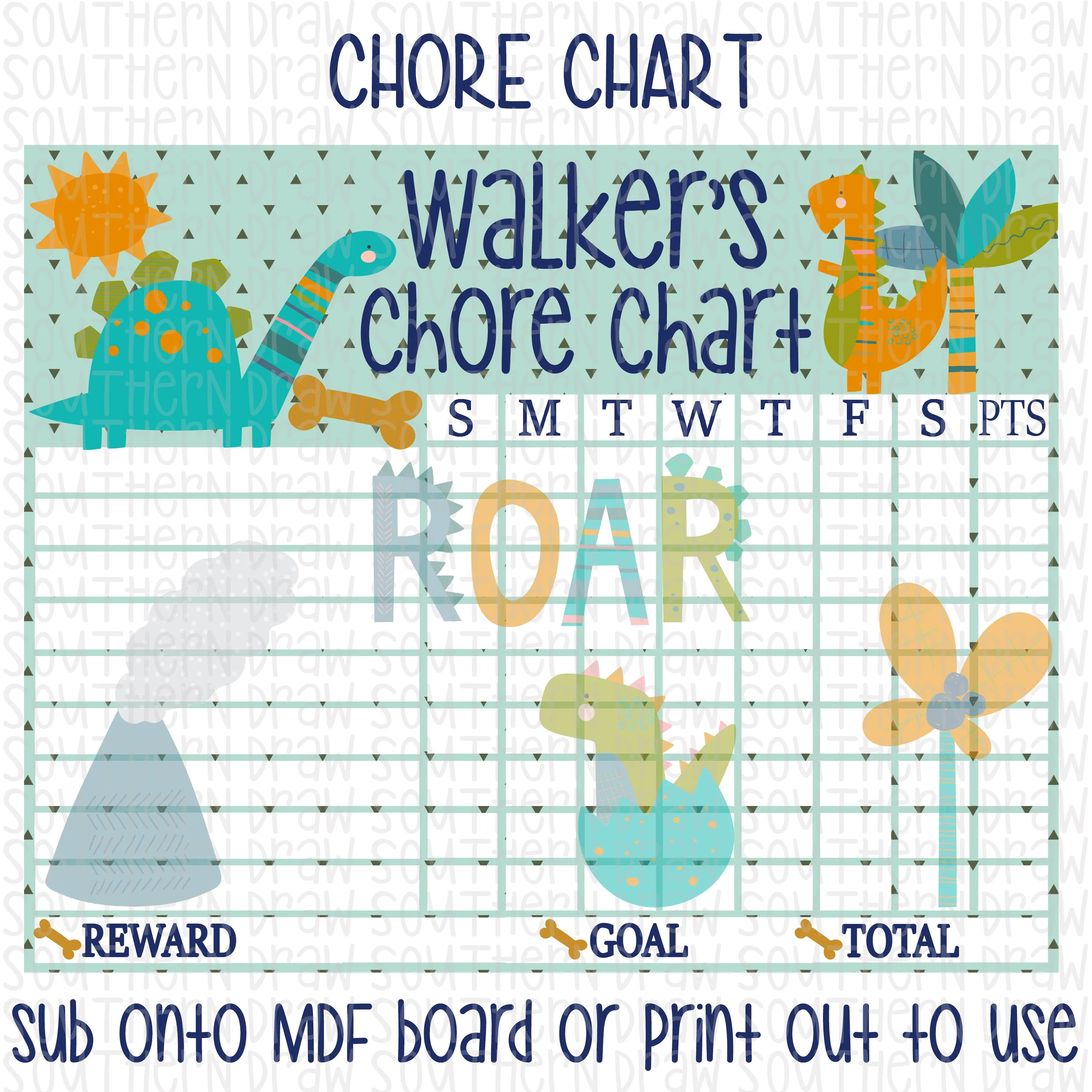 Dinosaur Chore Chart