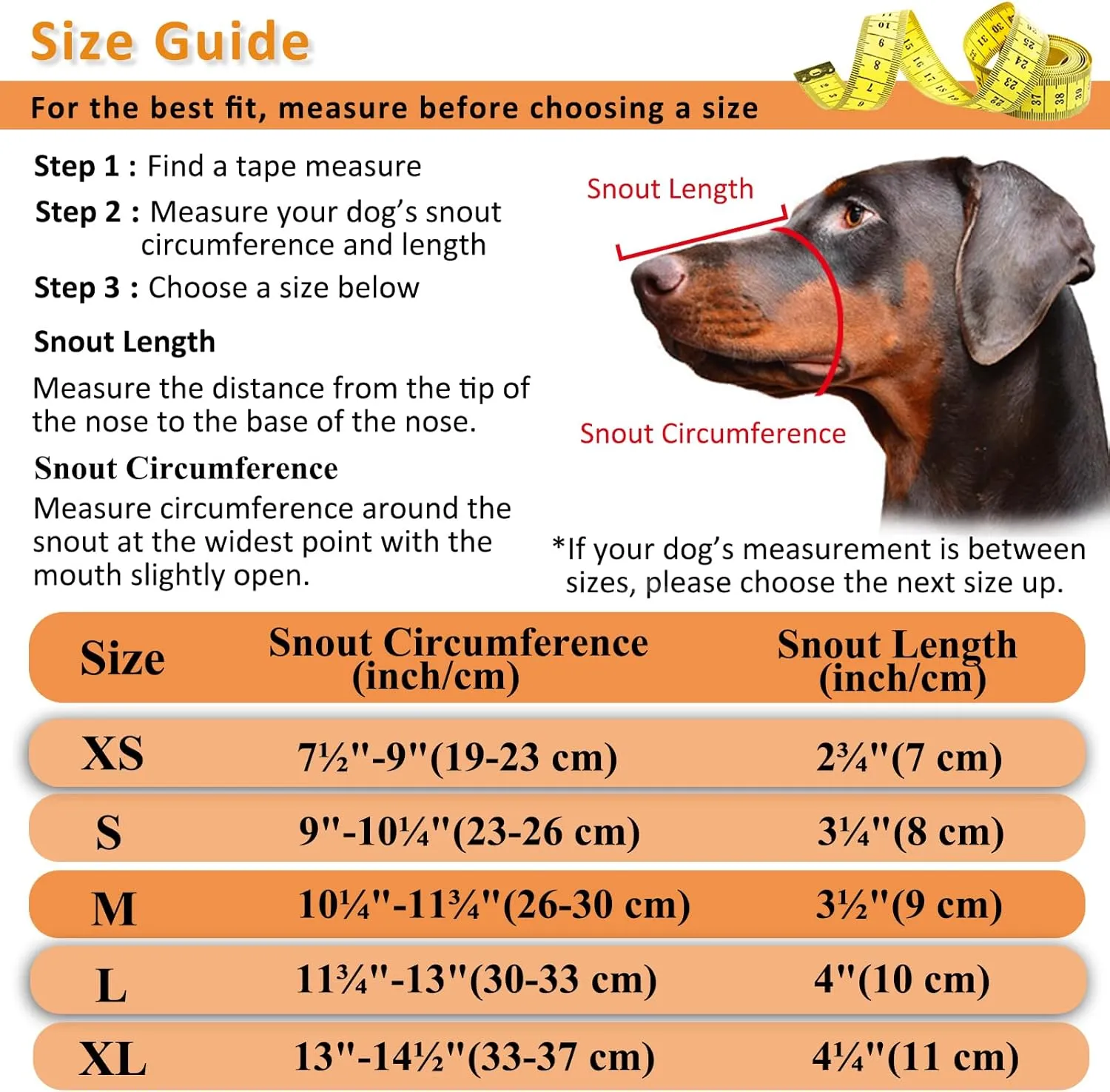 Dog Muzzle, Basket Muzzle for Biting, Chewing and Scavenging, Humane Cage Mouth Cover, Perfect for Grooming and Training Medium, Large Aggressive Reactive Dogs
