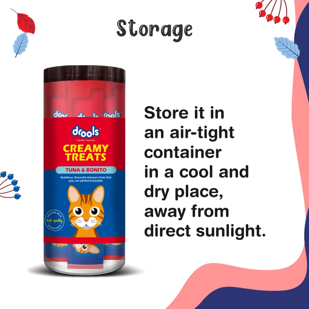 Drools Tuna & Bunito and Salmon & Skipjack Creamy Cat Treats Combo