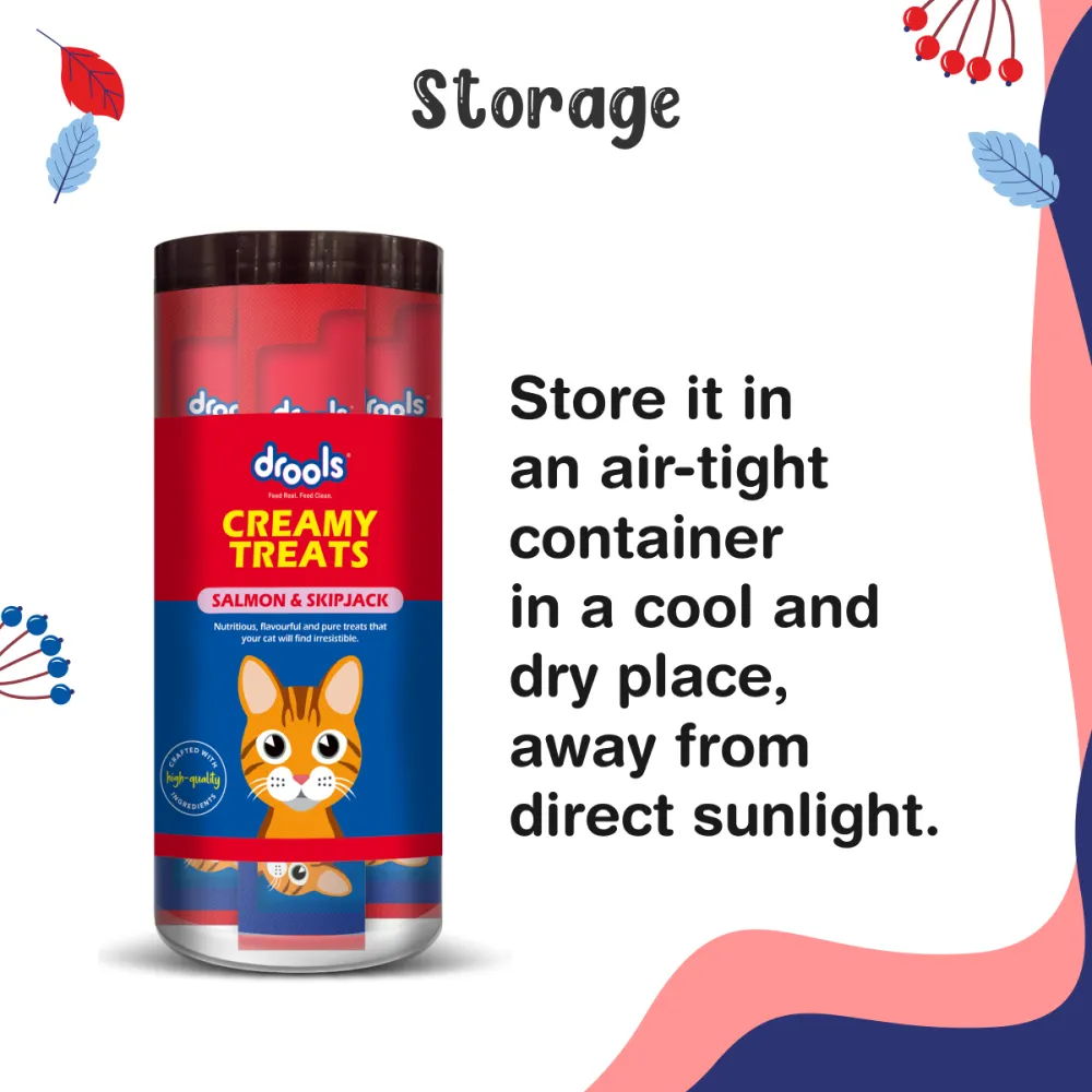 Drools Tuna & Bunito and Salmon & Skipjack Creamy Cat Treats Combo