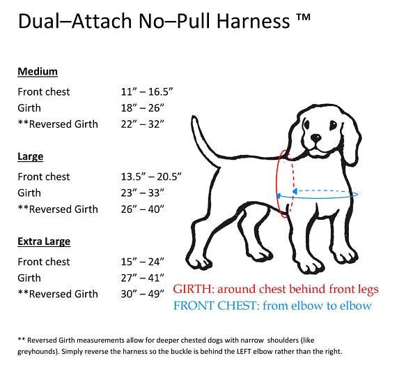 Dual-Attach No-Pull Harness™ | Solid or Reflective | 20 colors