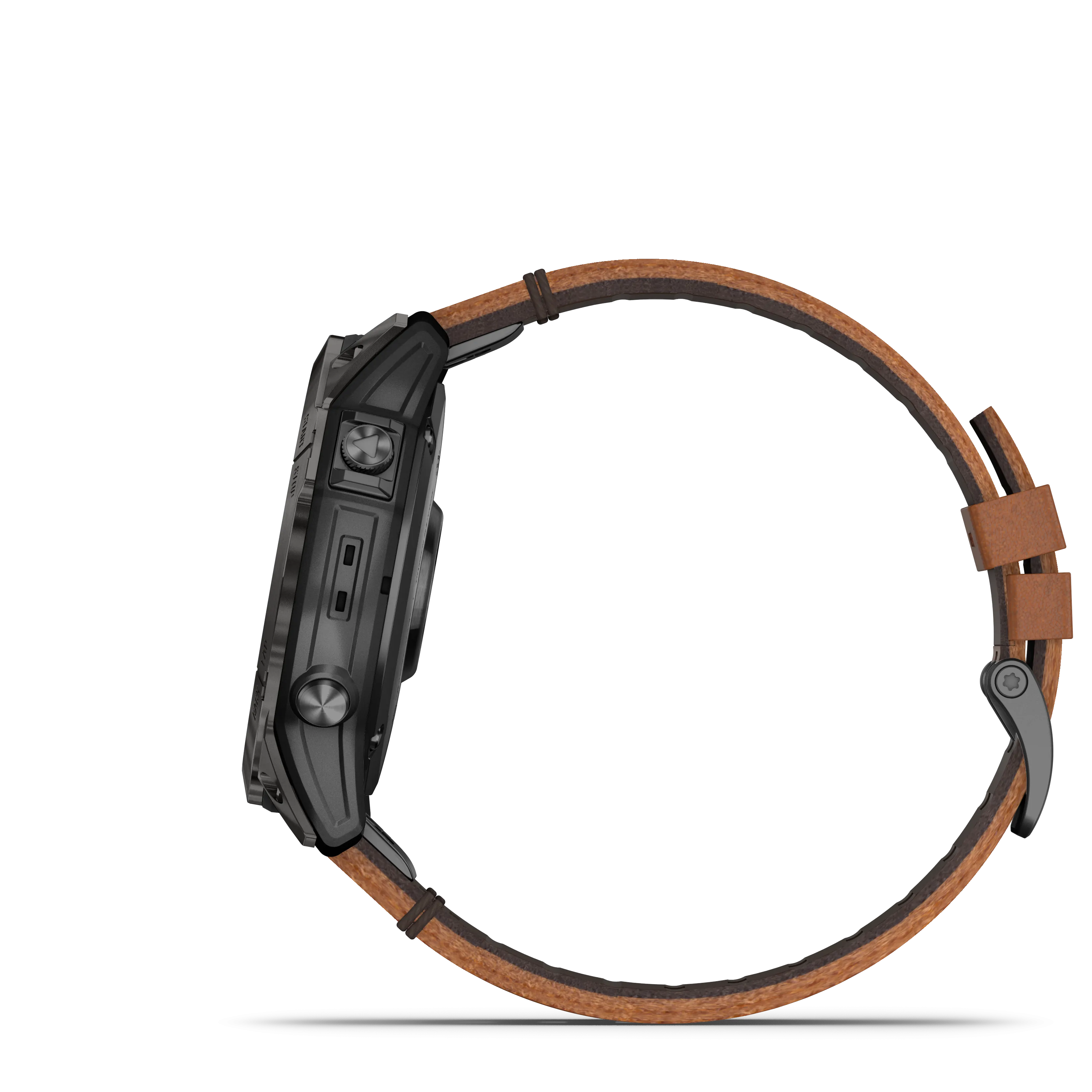 Epix Pro (Gen 2), 51mm, Sapphire Edition -  Carbon Grey DLC Titanium with Chestnut Leather Strap - 010-02804-30