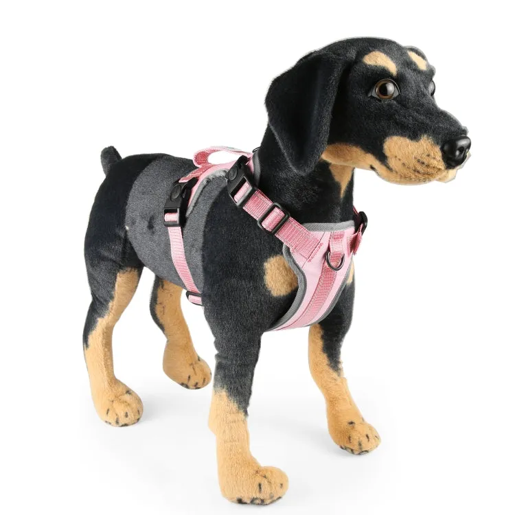 FunAdd Reflective Nylon Dog Harness with Traction Rope - Comfortable and Breathable, Size M