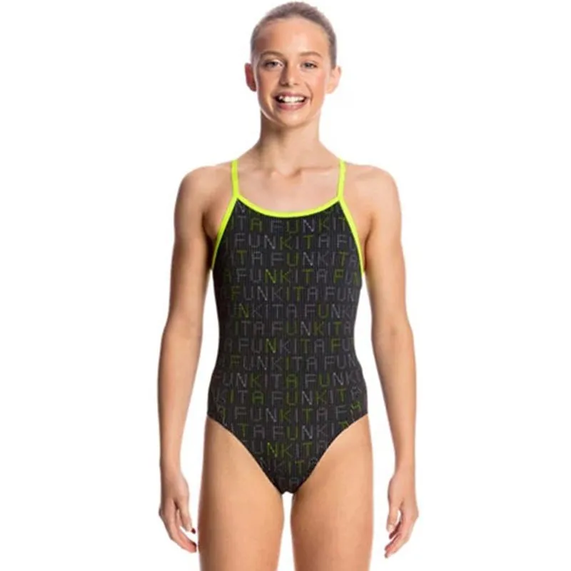 Funkita - Binary Babe - Girls Diamond Back One Piece