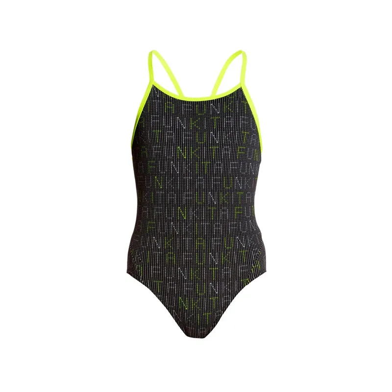Funkita - Binary Babe - Girls Diamond Back One Piece