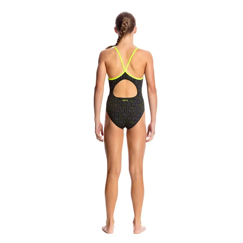 Funkita - Binary Babe - Girls Diamond Back One Piece
