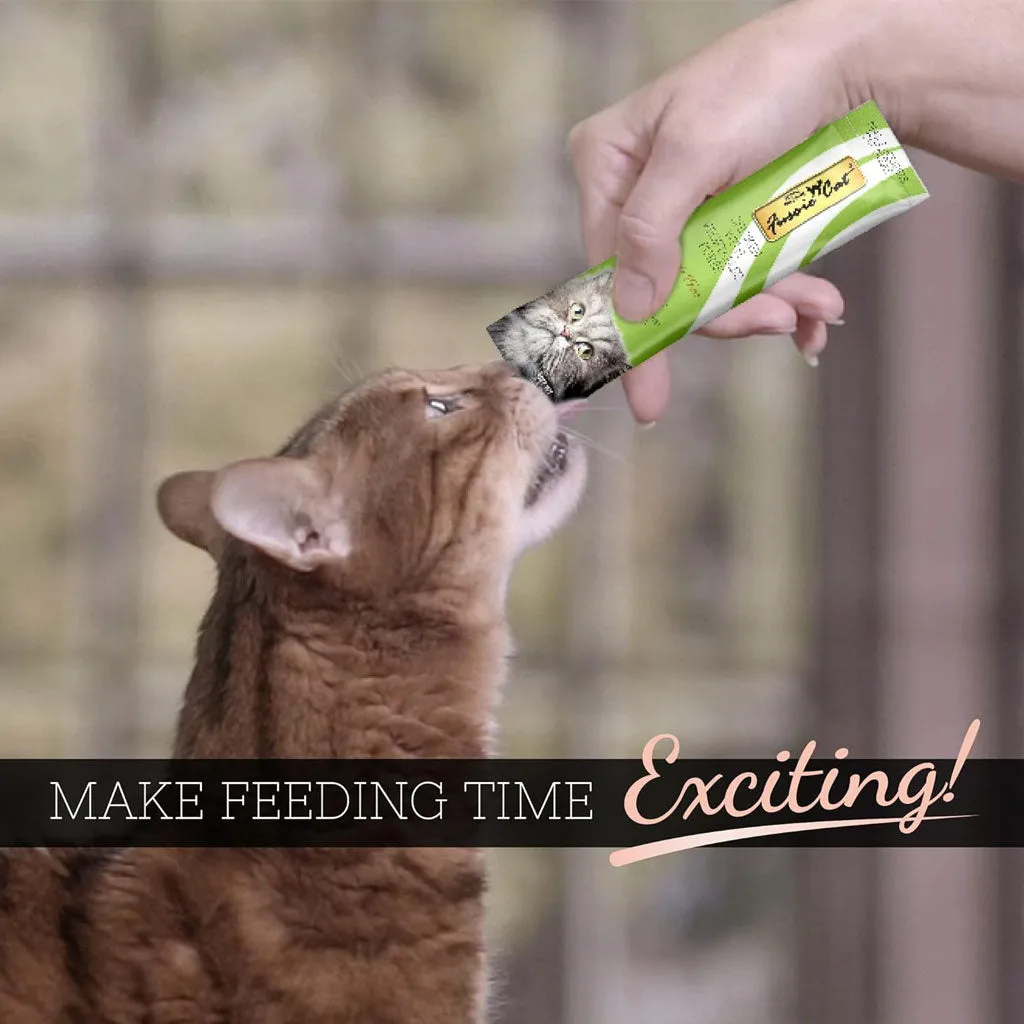 Fussie Cat Chicken with Vegetables Puree Lickable Cat Treats, 0.5-oz x 4-tubes