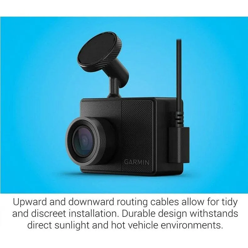 Garmin Dash Cam 57 1440p 140-degree FOV Voice Control Compact and Discreet