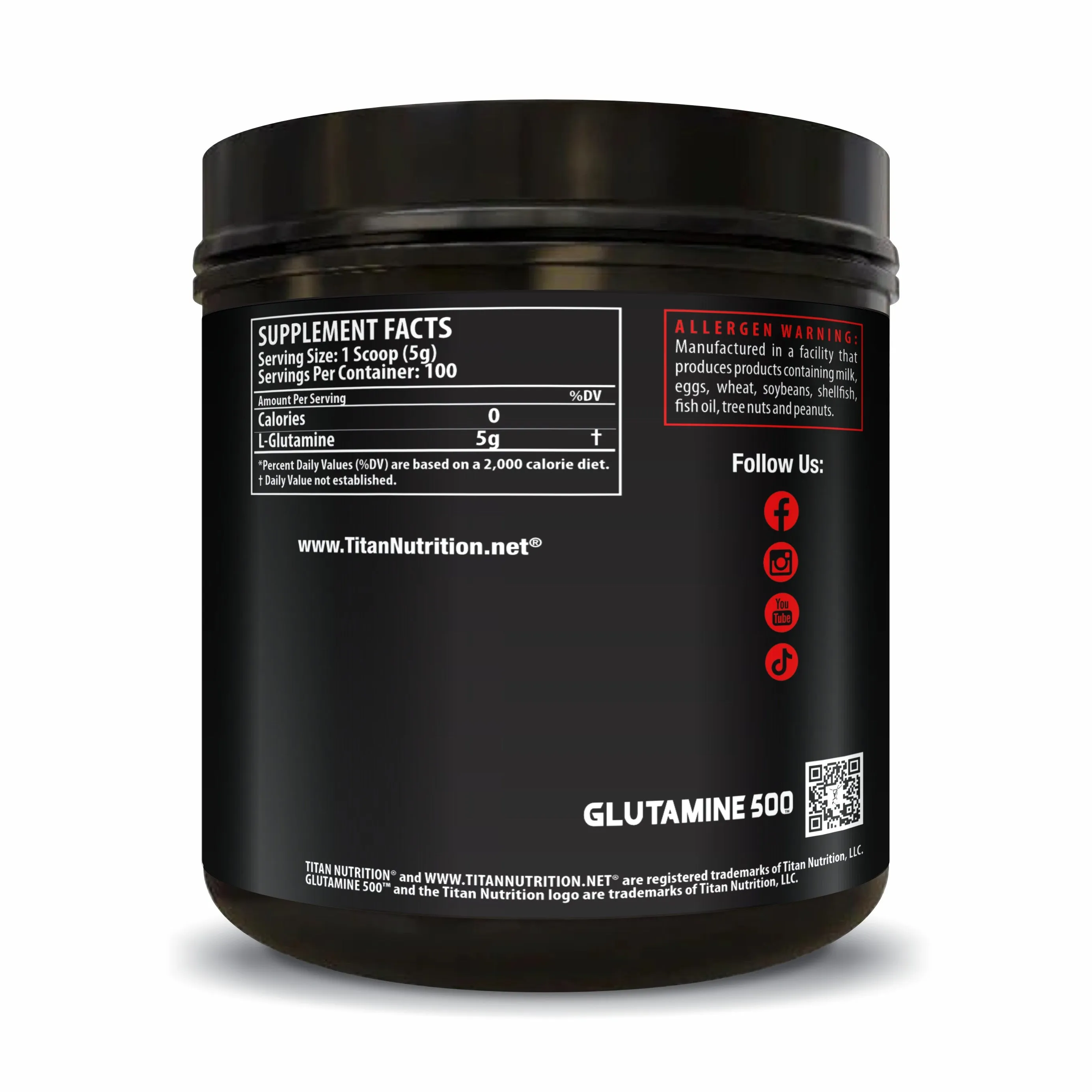 Glutamine 500™ - Pharmaceutical Grade Micronized