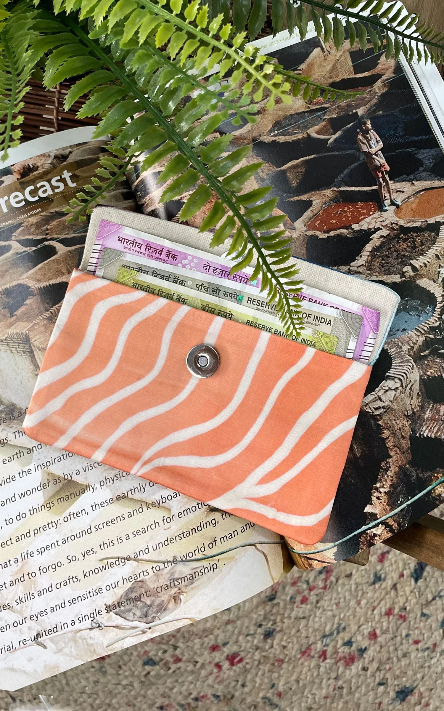 Hand Brush Painted Money Holder