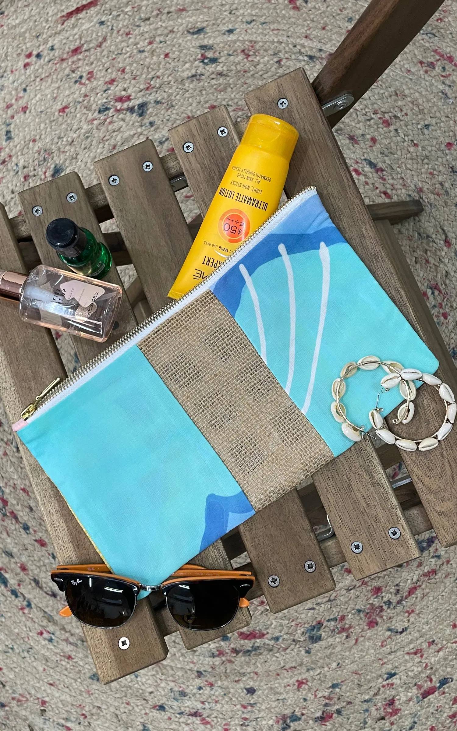 Hand Brush Painted Multipurpose Pouch