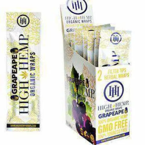 High Hemp Wraps 25 Count Box