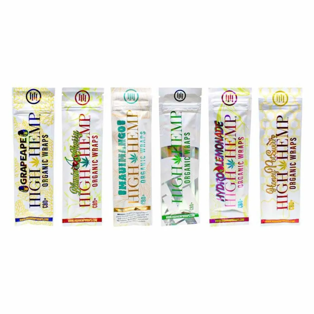 High Hemp Wraps 25 Count Box