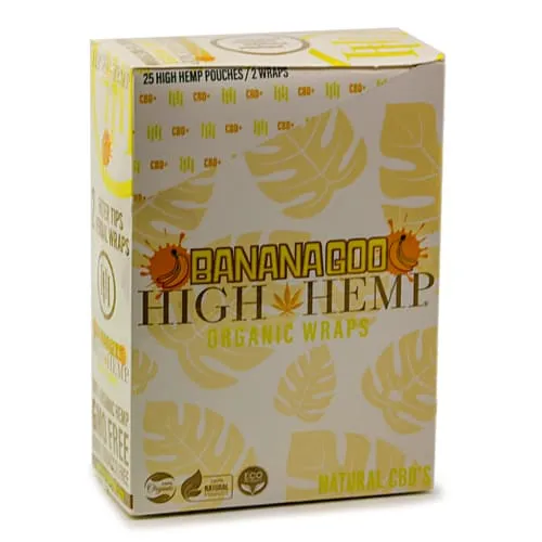 High Hemp Wraps 25 Count Box