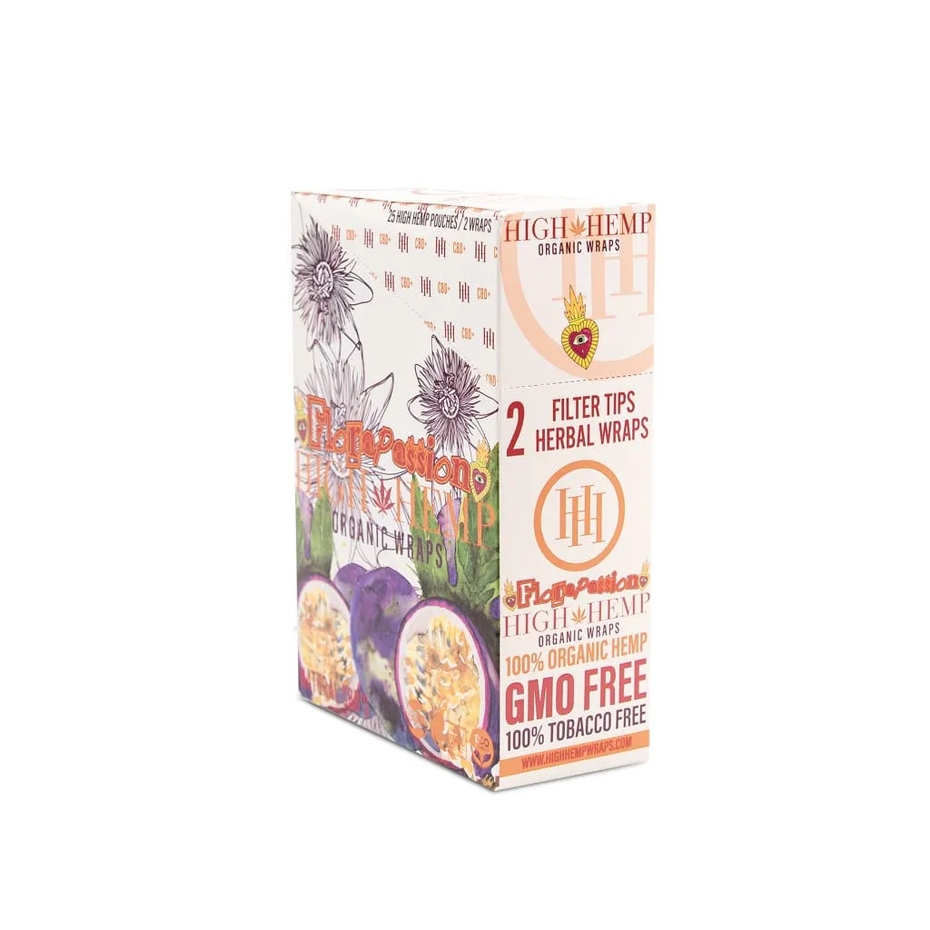 High Hemp Wraps 25 Count Box