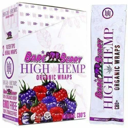 High Hemp Wraps 25 Count Box