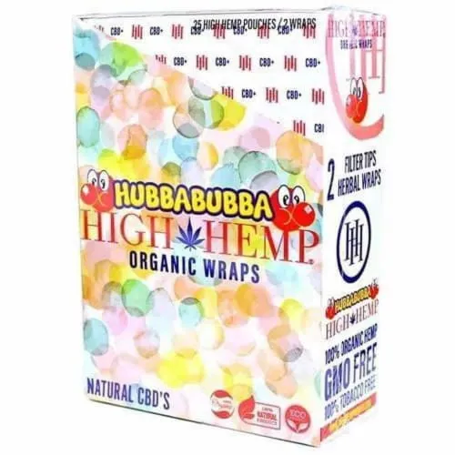 High Hemp Wraps 25 Count Box