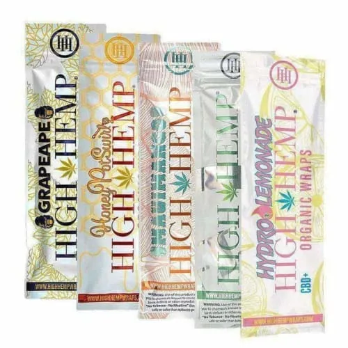 High Hemp Wraps 25 Count Box