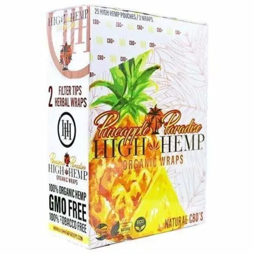 High Hemp Wraps 25 Count Box