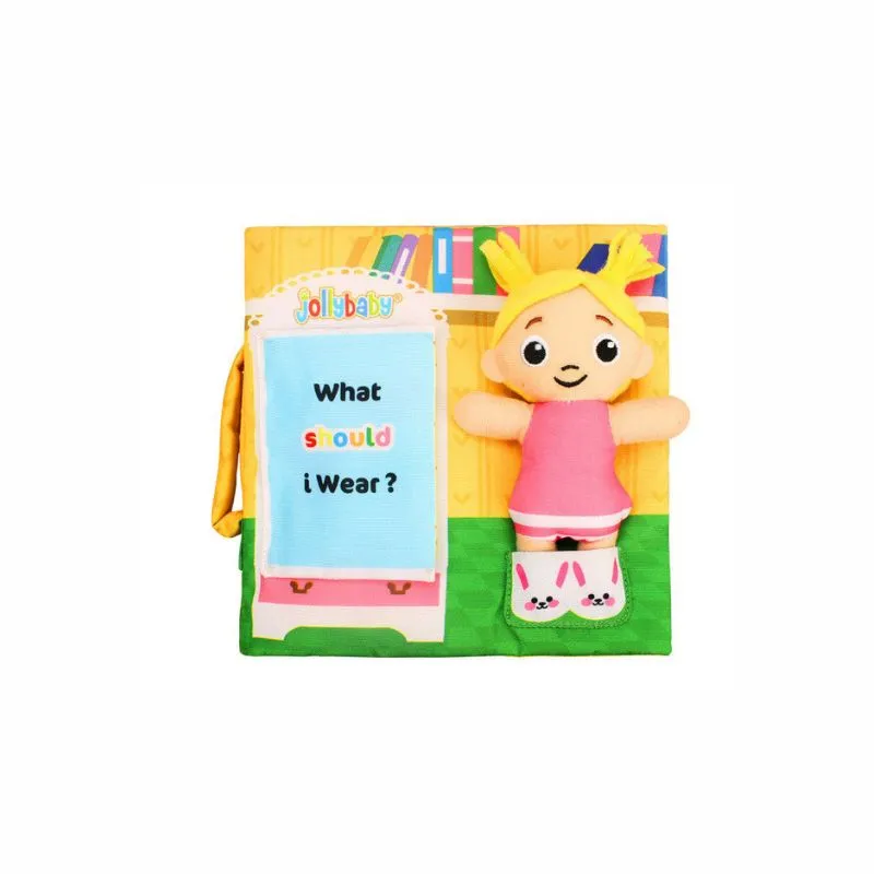 JollyBooks Baby Learn Touch & Feel Crinkle Soft Books
